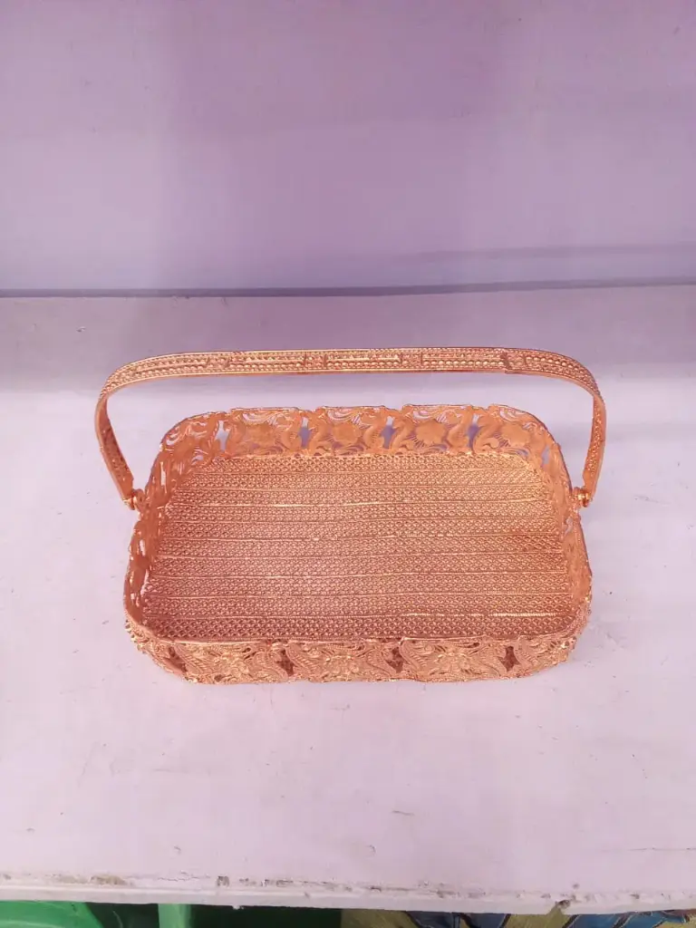 Copper Flower Tray