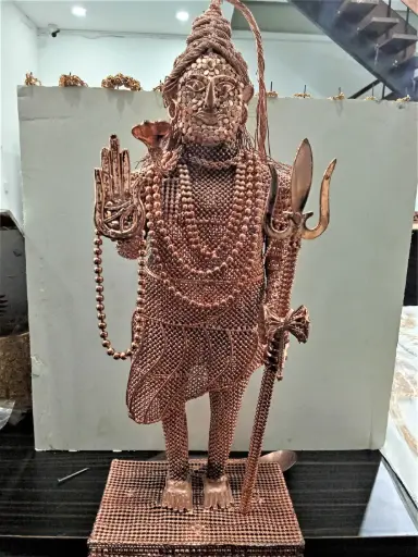 Beautiful Copper Shiva Model